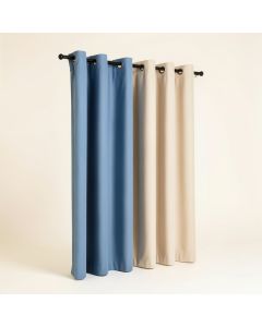 Bodwar Max Solid Blackout Thermal Grommet Single Curtain Panel (synthetic illustration; no displayed measurements)
