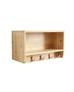 Rowan Crest Wall-Mounted Entryway Organizer Shelf - Beige (synthetic illustration; no displayed measurements)