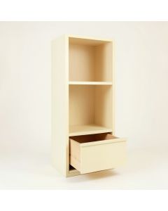 Linden Dell Narrow Cubby Tower - Cream (synthetic illustration; no displayed measurements)