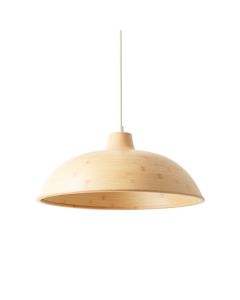 Spruce Crest Pendant Light Suspended From One Plain Cable - Beige