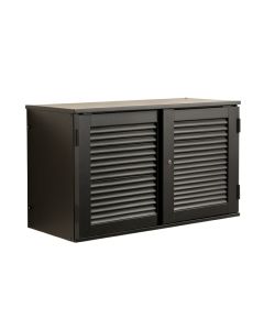 Sage Bridge Wall-Mounted Entry Cabinet - Black