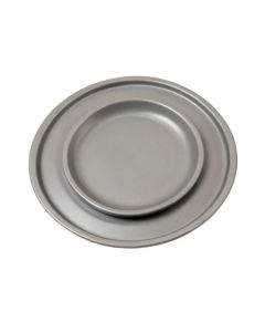 Robillard Round Metal Nesting 3 Piece Serving Tray Set