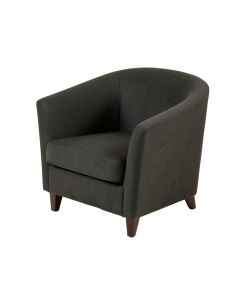 Destinie Upholstered Parsons Chair In Charcoal (synthetic illustration; no displayed measurements)
