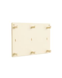 Holly Brook Empty Wall-Mounted Tool Organizer Panel - Ivory
