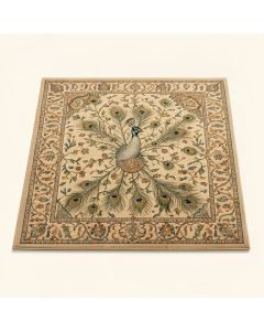 Tate Oriental Tufted Peacock Area Rug (synthetic illustration; no displayed measurements)