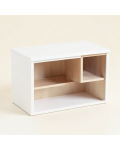 Elm Bend Empty Countertop Canister Rack - White (synthetic illustration; no displayed measurements)