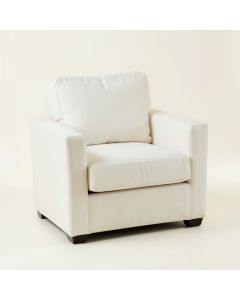 Dawn Bridge Upholstered Armchair - White (synthetic illustration; no displayed measurements)