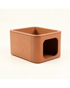 Cliff Arc Empty Furniture-Style Litter Enclosure (synthetic illustration; no displayed measurements)