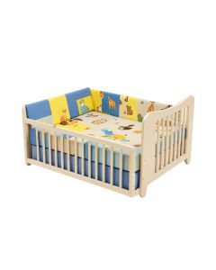 Crowle Zoo Animals 3 Piece Baby Crib Bedding Set