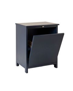 Brook Branch Freestanding Pull-Out Hamper Cabinet - Navy (synthetic illustration; no displayed measurements)
