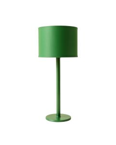 Reed Arc Floor Lamp With A Plain Fabric Shade - Green (synthetic illustration; no displayed measurements)