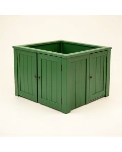 Juniper Edge Empty Furniture-Style Litter Enclosure - Green (synthetic illustration; no displayed measurements)