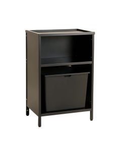 Laurel Crest Freestanding Pull-Out Hamper Cabinet - Black