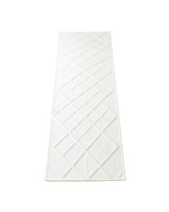 Slate Bend Narrow Runner Rug - White