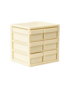 Moss Bluff Small-Parts Storage Drawer Cabinet - Cream