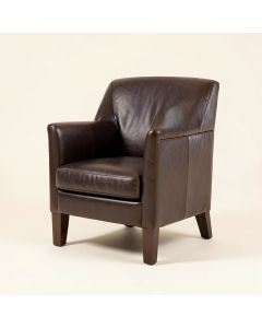 Alleigha Leather Upholstered Dining Chair In Espresso (synthetic illustration; no displayed measurements)
