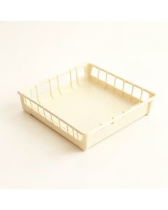 Olive Edge Empty Under-Desk Cable Tray - Cream (synthetic illustration; no displayed measurements)