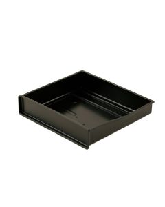 Heath Crossing Empty Under-Desk Cable Tray - Black (synthetic illustration; no displayed measurements)