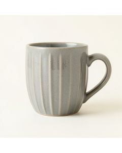 Elm Crest Ceramic Mug - Gray (synthetic illustration; no displayed measurements)