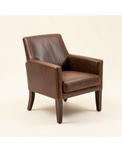 Lindenhurst Leather Upholstered Dining Chair (synthetic illustration; no displayed measurements)