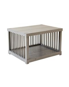 Maple Bend Empty Furniture-Style Pet Crate - Gray