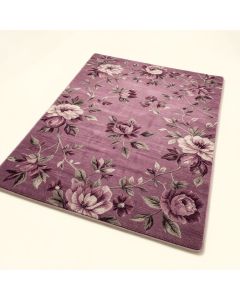 Surrell Floral Flatweave Plum Indoor / Outdoor Area Rug (synthetic illustration; no displayed measurements)