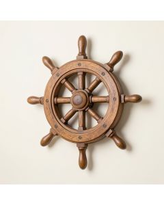 6 '' Decorative Ship Wheel With Starfish (synthetic illustration; no displayed measurements)