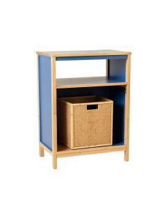 Brook Dell Freestanding Pull-Out Hamper Cabinet - Blue (synthetic illustration; no displayed measurements)