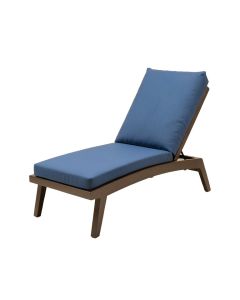 Trinway Patio Reclining Chaise Lounge With Cushion