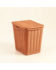 Meadow Arc Laundry Hamper - Terracotta (synthetic illustration; no displayed measurements)