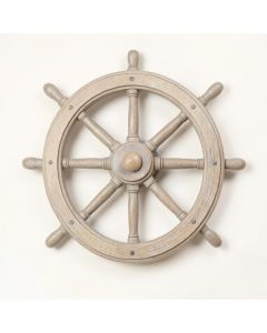 Nautical Ship Wheel Wall Décor (synthetic illustration; no displayed measurements)