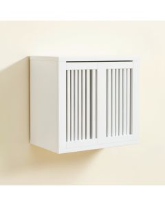Cove Branch Wall-Mounted Entry Cabinet - White (synthetic illustration; no displayed measurements)