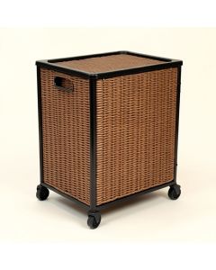 80 Qt . Rattan Rolling Cart Cooler (synthetic illustration; no displayed measurements)