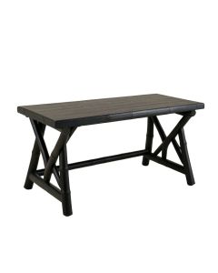 Aspen Branch Empty Workshop Workbench - Black (synthetic illustration; no displayed measurements)