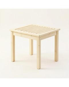 Oak Bluff Compact Balcony Table - Cream (synthetic illustration; no displayed measurements)