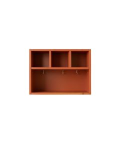 Willow Bluff Wall-Mounted Entryway Organizer Shelf - Terracotta