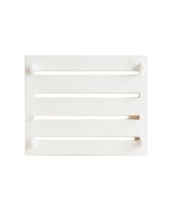 Vale Bridge Empty Wall-Mounted Tool Organizer Panel - White