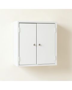 Pine Branch Wall-Mounted Entry Cabinet - White (synthetic illustration; no displayed measurements)