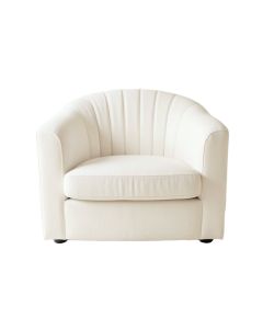 Holly Bluff Upholstered Armchair - White
