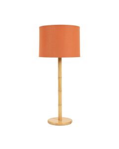 Heath Branch Floor Lamp With A Plain Fabric Shade - Terracotta (synthetic illustration; no displayed measurements)