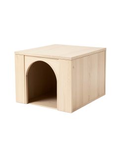 Flint Falls Empty Furniture-Style Litter Enclosure - Beige (synthetic illustration; no displayed measurements)