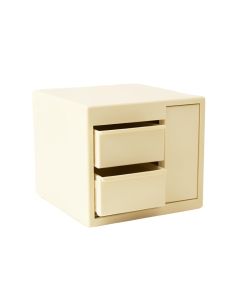 Rowan Crest Small-Parts Storage Drawer Cabinet - Cream (synthetic illustration; no displayed measurements)