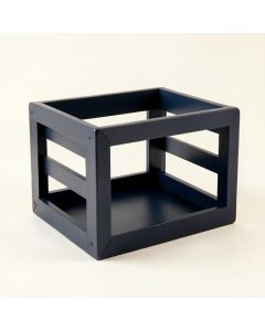 Shore Bridge Empty Furniture-Style Pet Crate - Navy (synthetic illustration; no displayed measurements)