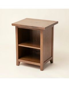 Drum End Table With Storage (synthetic illustration; no displayed measurements)