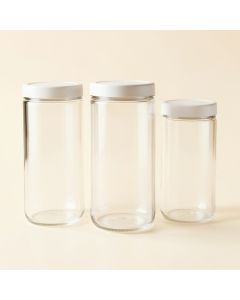 Mr. Coffee 3 Piece Kitchen Canister Set (synthetic illustration; no displayed measurements)