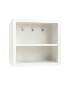 River Bend Empty Mug-Storage Cabinet Insert - White (synthetic illustration; no displayed measurements)