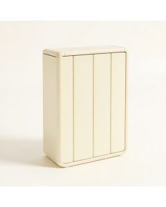 Birch Branch Narrow Outdoor Storage Bench - Cream (synthetic illustration; no displayed measurements)