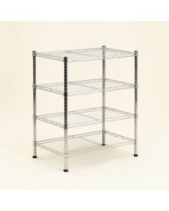 Hicks 47.2 '' H X 23.6 '' W X 13.8 '' D 4-Tier Shelving Unit Storage Rack (synthetic illustration; no displayed measurements)