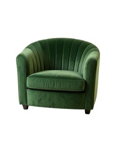 Hill Bend Upholstered Armchair - Green