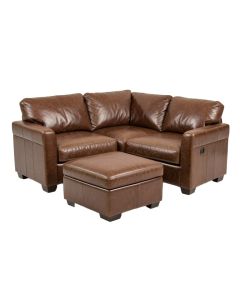 Falom 97.2 '' Wide Faux Leather Sofa & Chaise With Ottoman